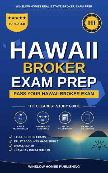 Hawaii Real Estate Broker Exam Prep cover