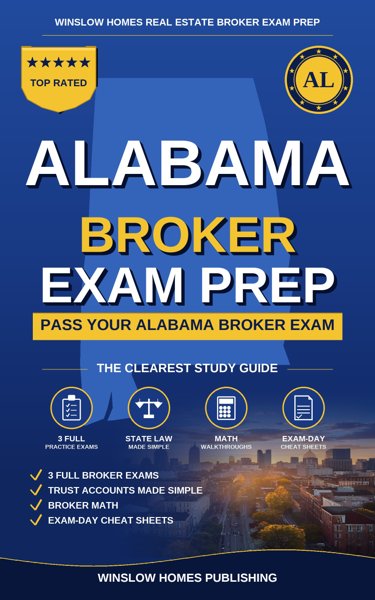 Alabama Real Estate Broker Exam Prep cover