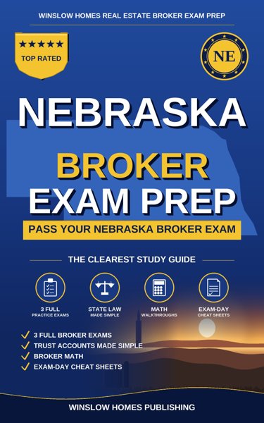 Nebraska Real Estate Broker Exam Prep cover