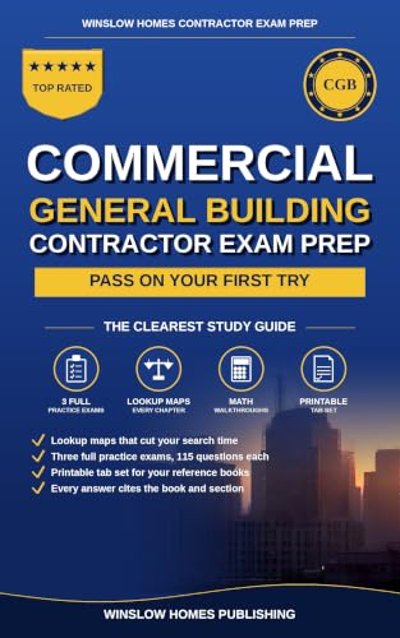 Commercial General Building Contractor Exam Prep cover